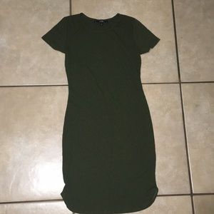 Olive Slim Fitting Bodycon Dress